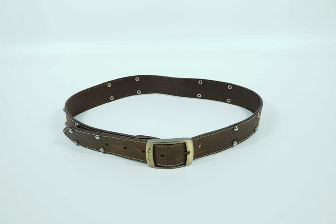 폴스미스 스터드 디테일 브라운 통가죽 벨트 상품이미지4