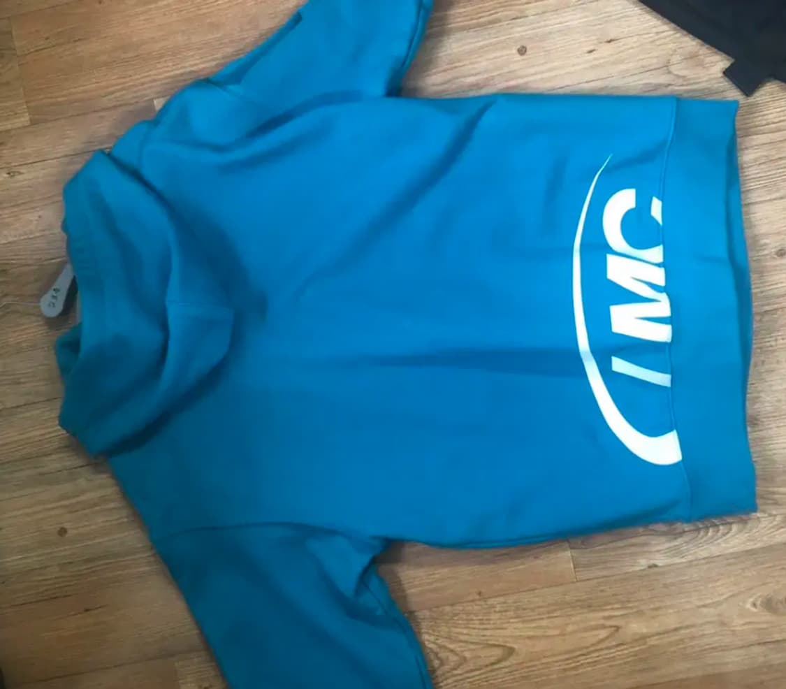 2019 ss LMC cut logo hoodie teal 상품이미지3