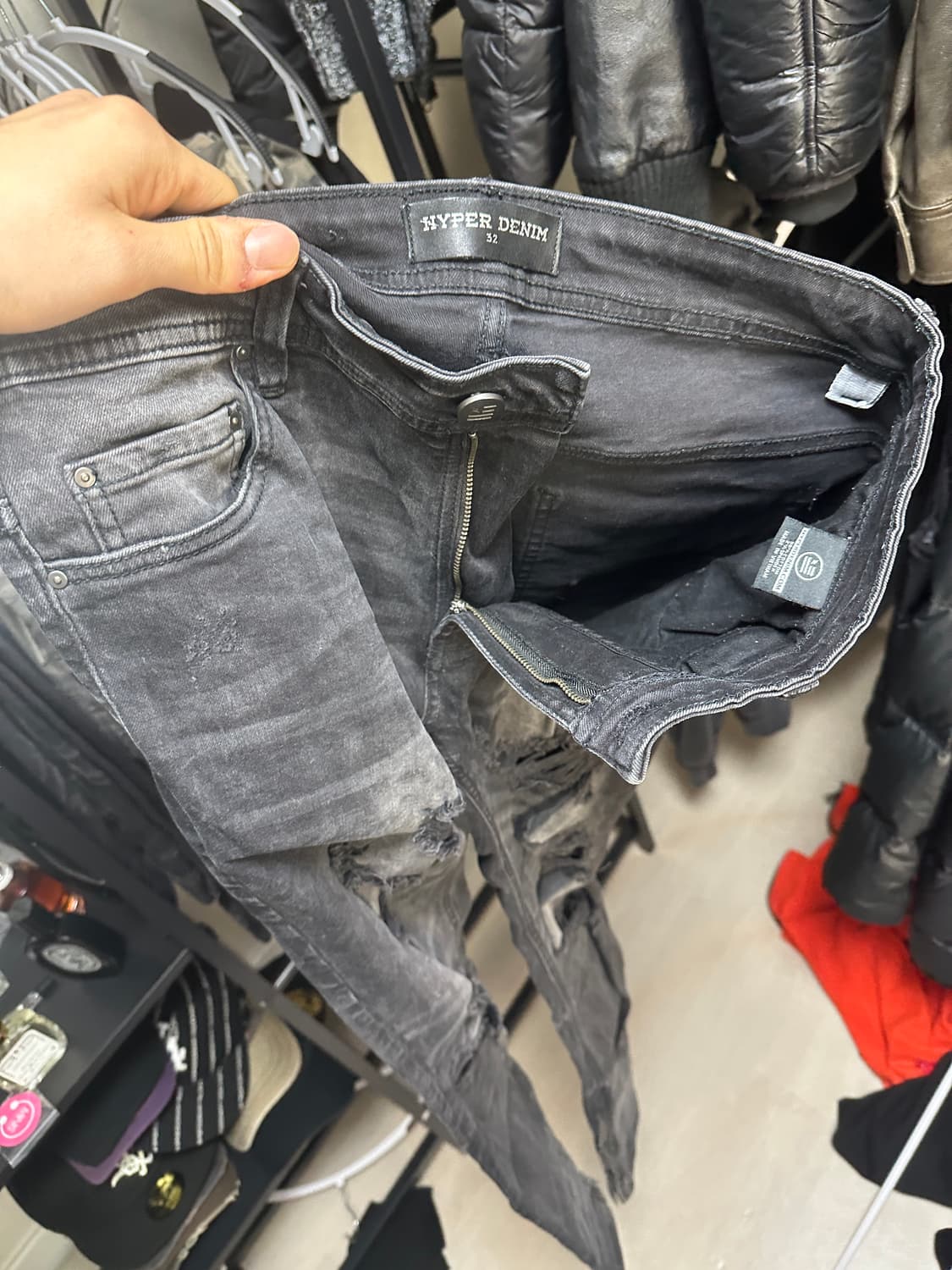 하이퍼데님 블랙 데님 32 상품이미지1