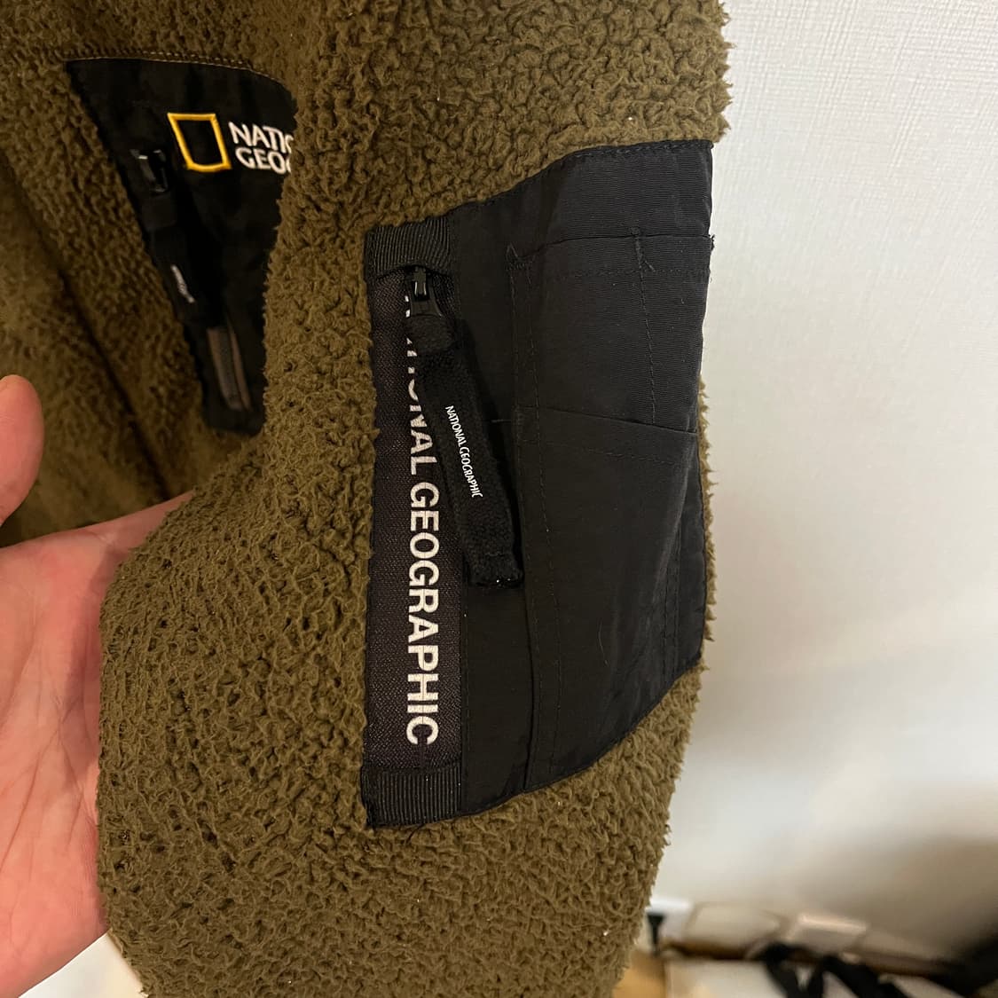 (L) 내셔널지오그래픽 뽀글이 롱 후리스 상품이미지5