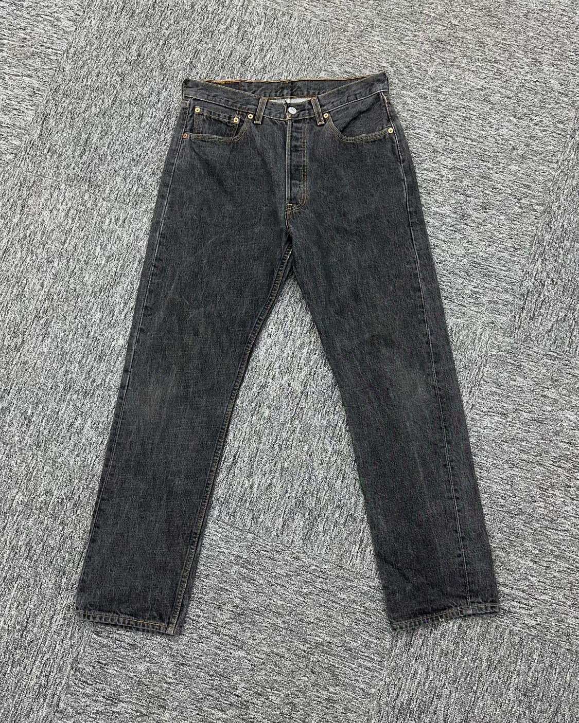 (허단40)90'S 리바이스 USA 501 흑청-M1516 상품이미지1