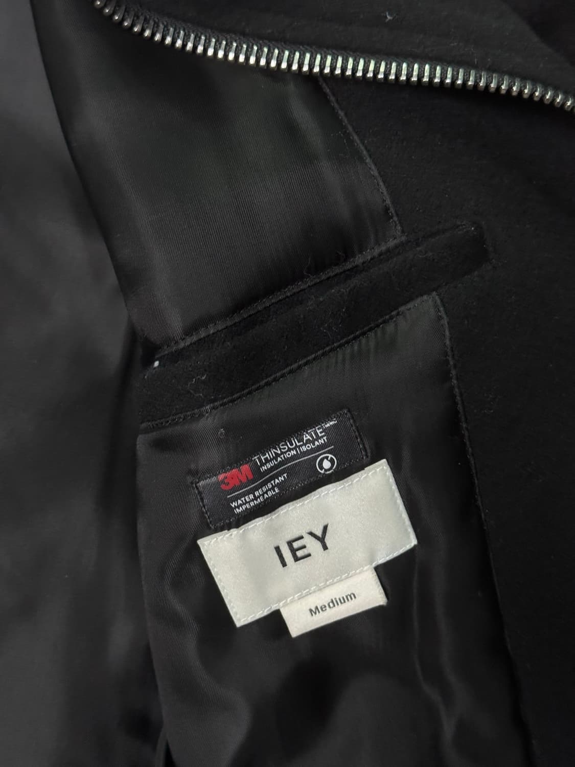Iey 커팅 숏 울 블루종 상품이미지3