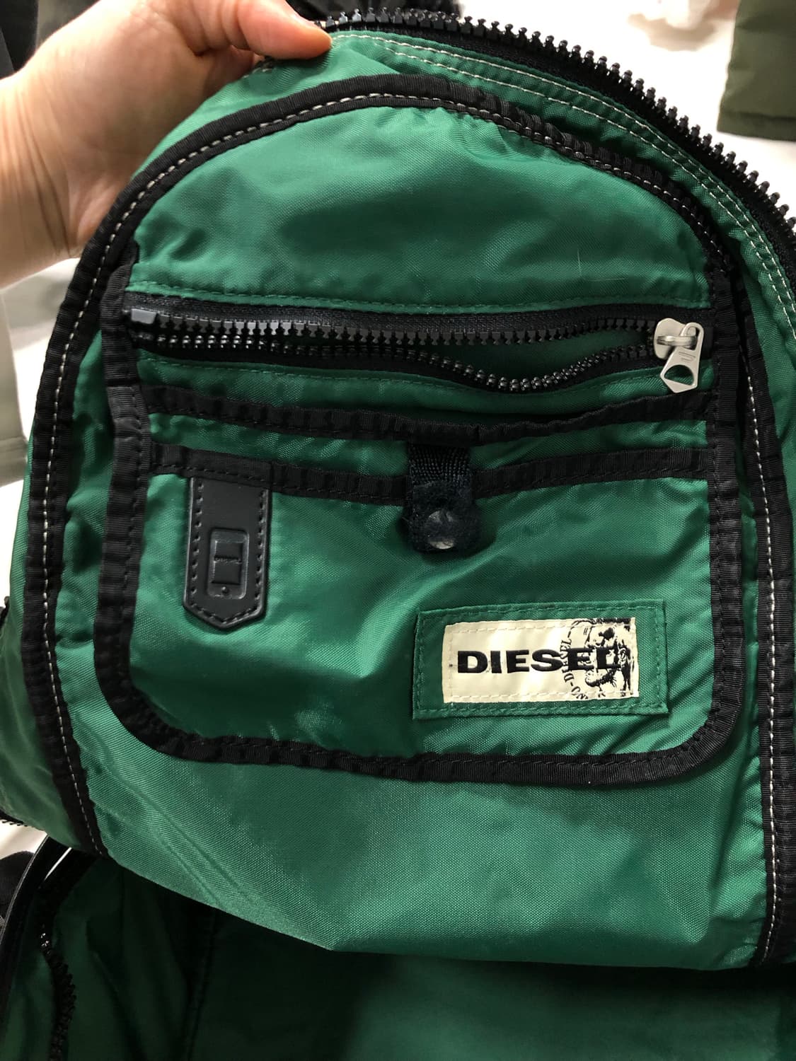 DIESEL 디젤 가죽 나일론 백팩 가방 상품이미지10