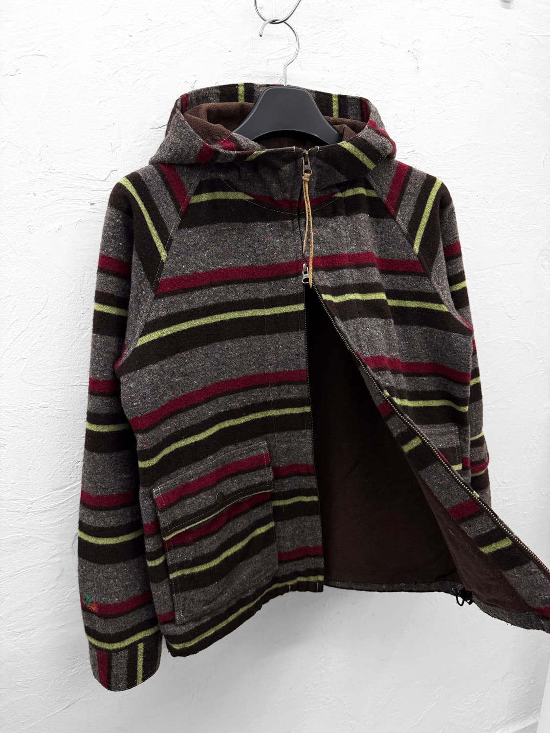 ku usa 스트라이프 울 후드집업 상품이미지6