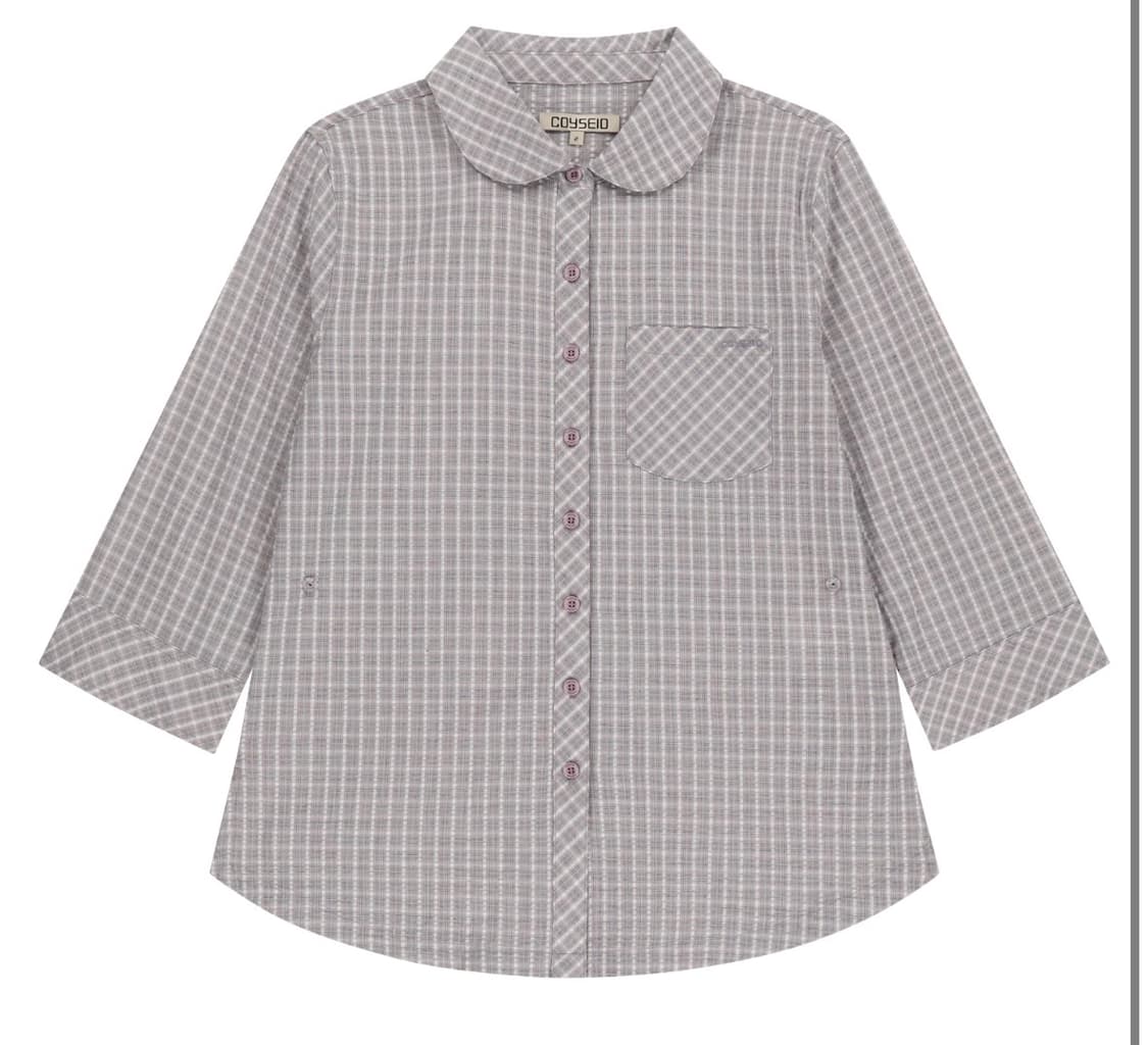 코이세이오 ROUND COLLAR CAPRI SHIRT ASH PINK  상품이미지1