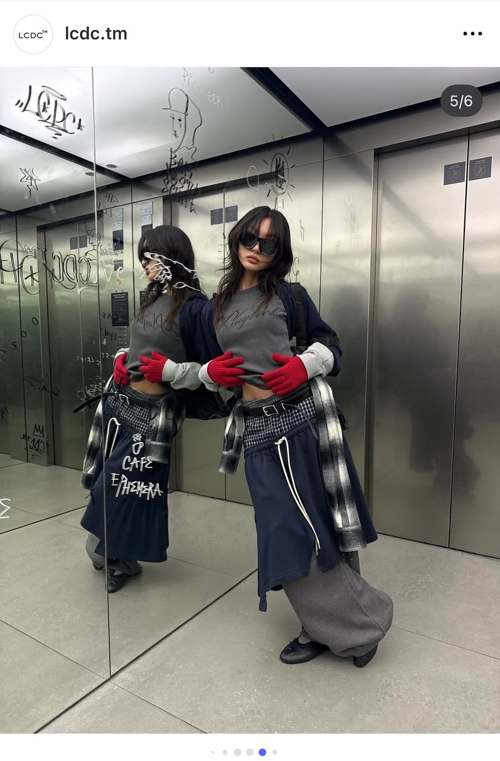 LCDC 진증용 CHECK CUFF 스카프 상품이미지3