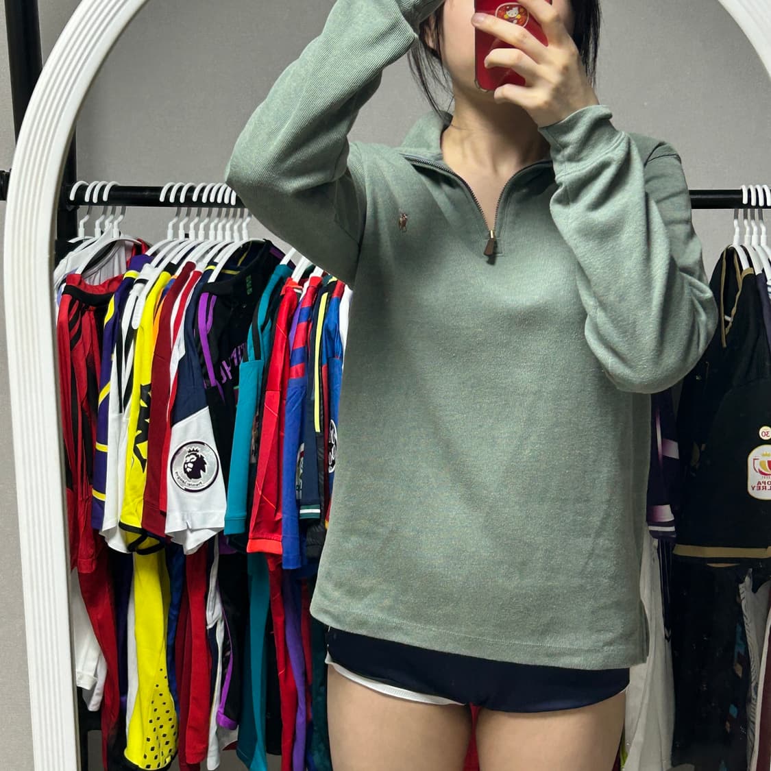 폴로 하프집업 맨투맨 상품이미지1