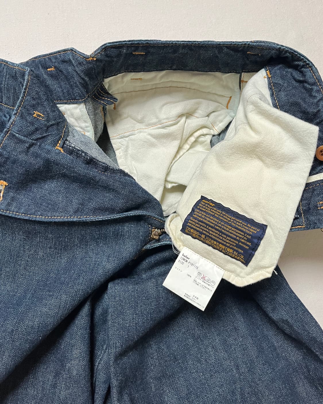 Kolor 데님 퍼커링 팬츠 컬러 denim  상품이미지6