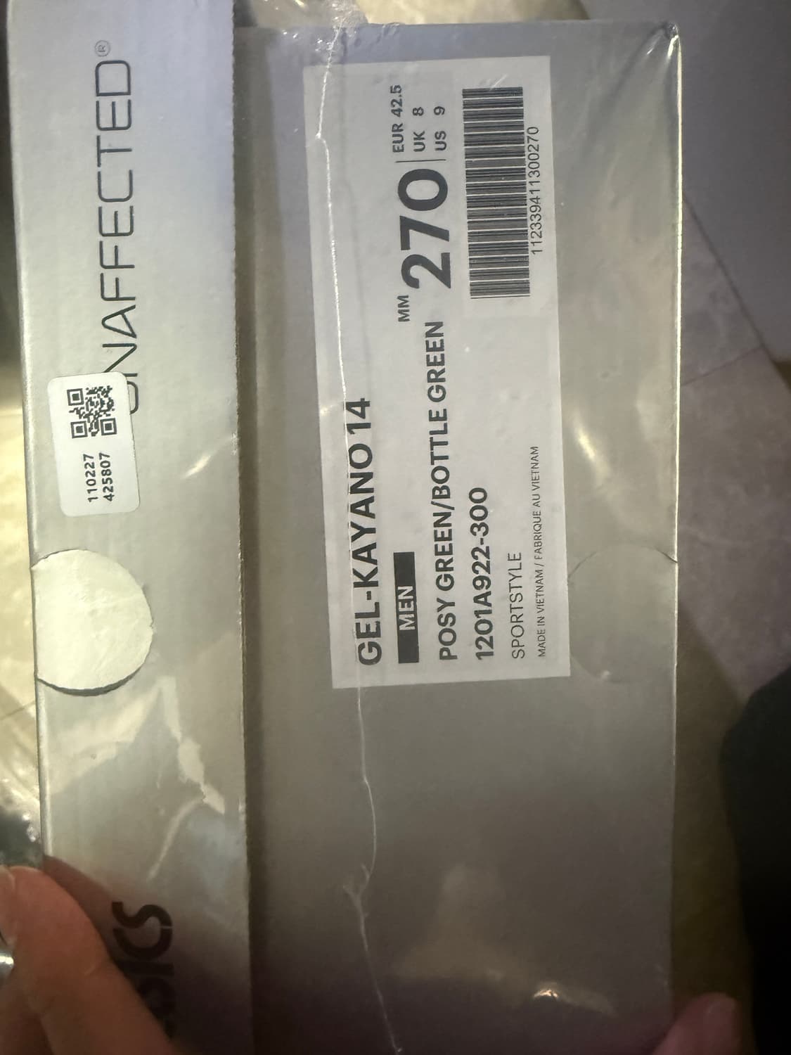 270사이즈 아식스 언어펙티드 젤카야노14 그린 상품이미지2