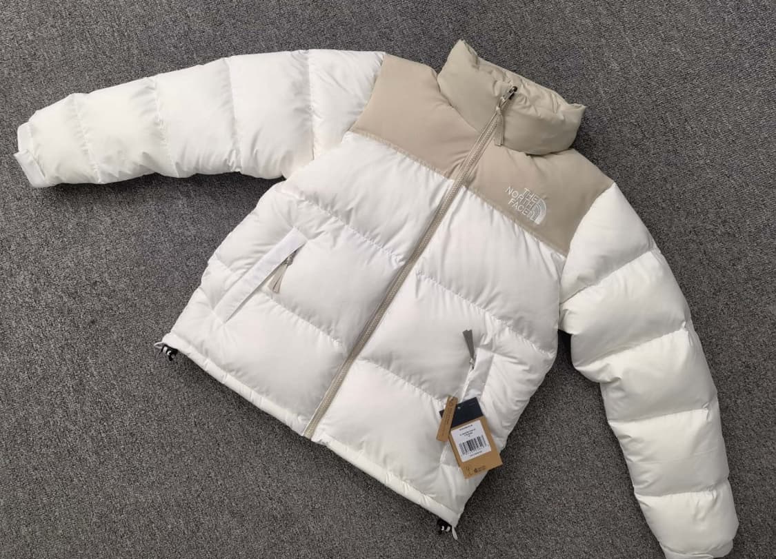정품/새상품 노스페이스무광숏패딩화이트베이지 상품이미지1