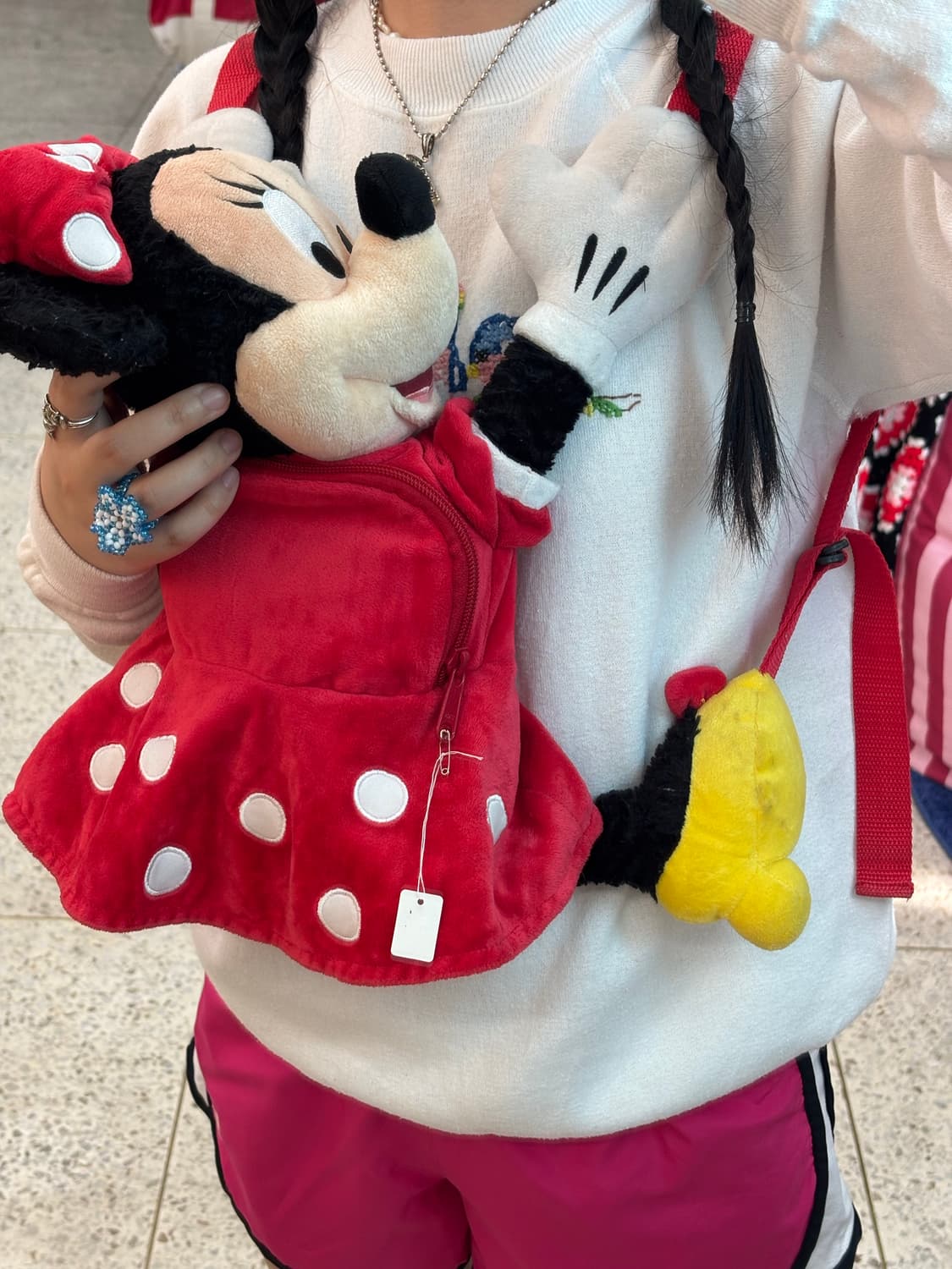 Vintage Minnie Mouse Plush Doll Backpack 상품이미지7