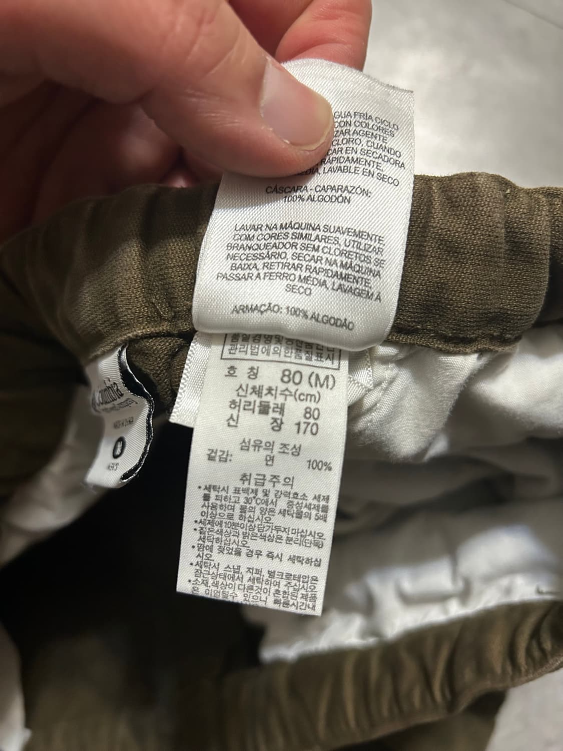 컬럼비아  다크브라운  헤비 캔버스 빈티지 워크 카고팬츠 31인치  상품이미지5