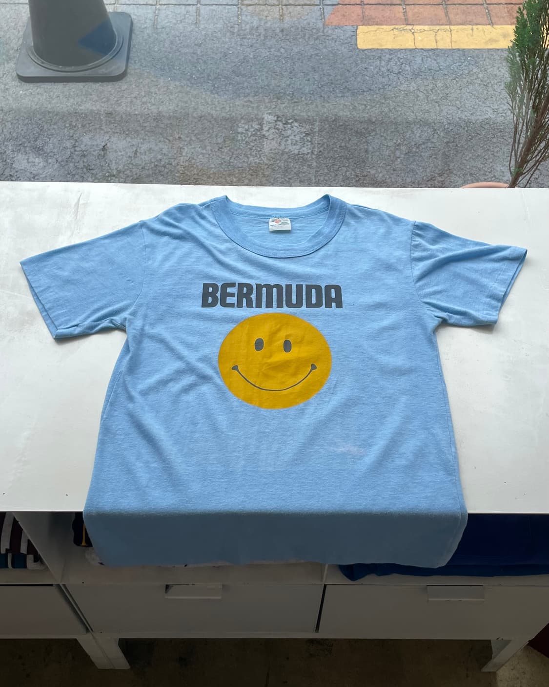 80‘s USA “Smile” T-shirt 빈티지 스마일 티셔츠 상품이미지10