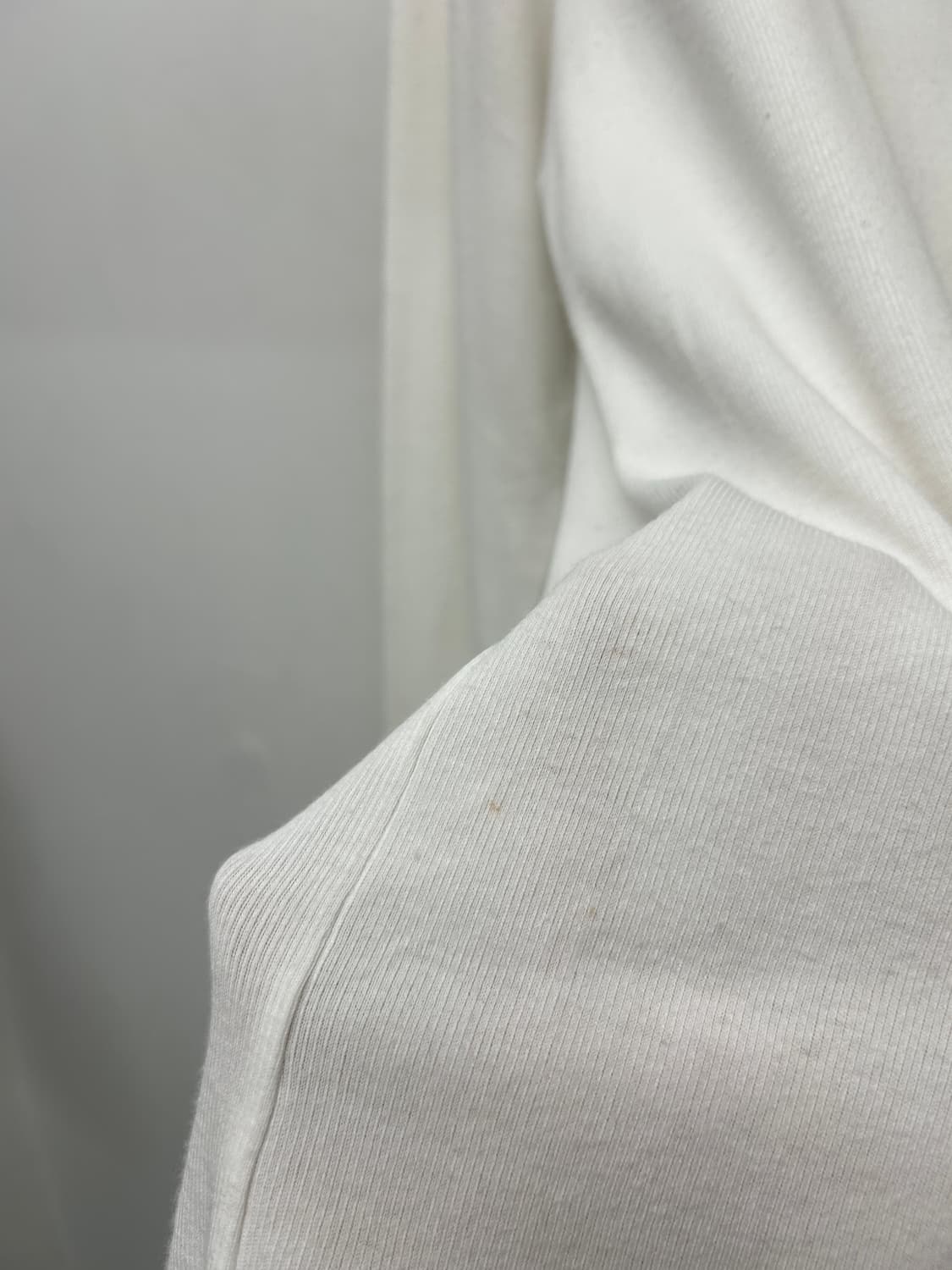 Y's for men 화이트 긴팔 티셔츠 상품이미지4