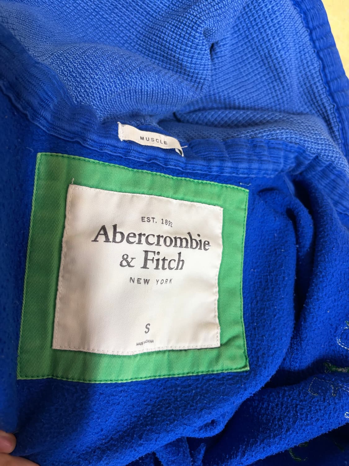 아베크롬비 슬림핏 워싱 기모 후드집업 S 상품이미지7