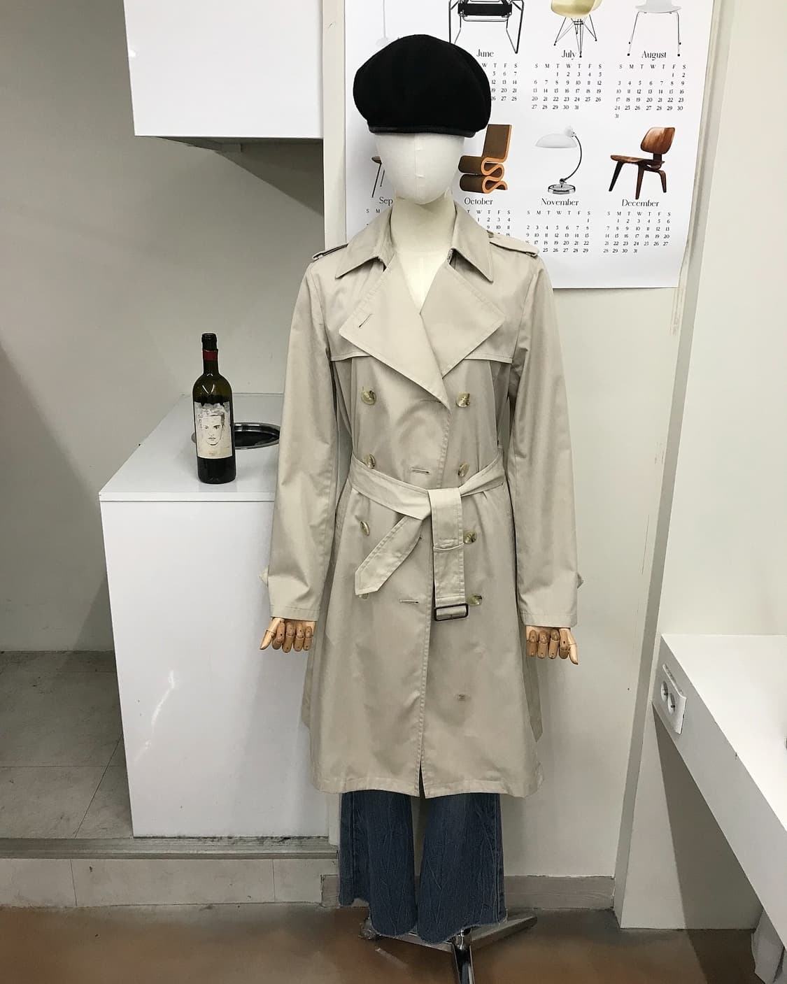 버버리 블루라벨 더블 트렌치 코트 상품이미지7