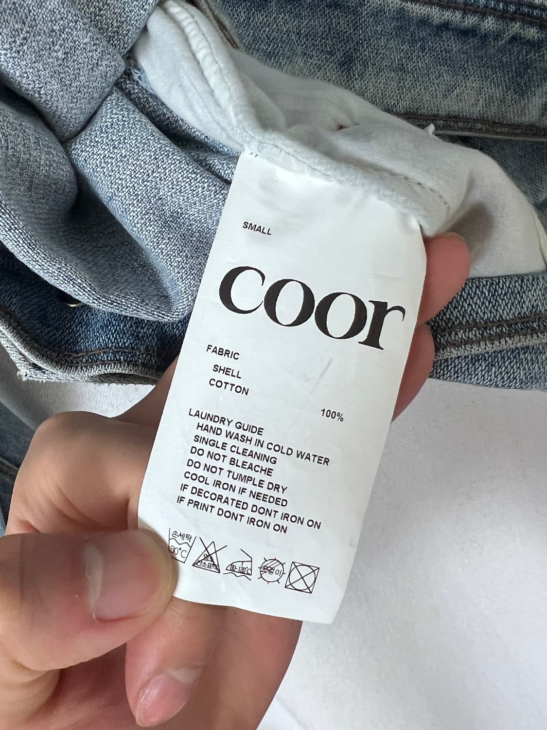 쿠어 트위스트 데님 트러거 자켓 (워시드블루) 상품이미지4