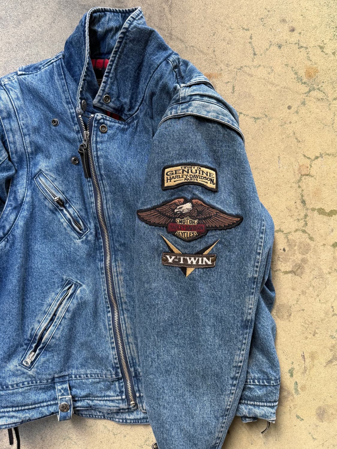 90s Harley Davidson Convertible Jacket 상품이미지4
