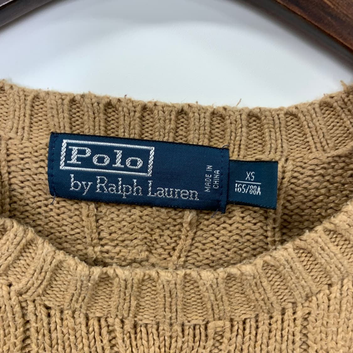 폴로 랄프로렌 신형 베이지 꽈배기 니트 상품이미지5