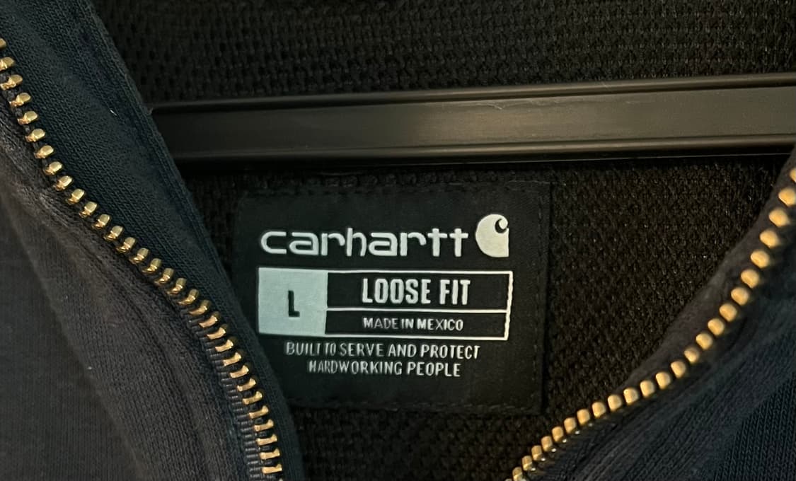 칼하트 루즈핏 후드집업 네이비 [L] 상품이미지4