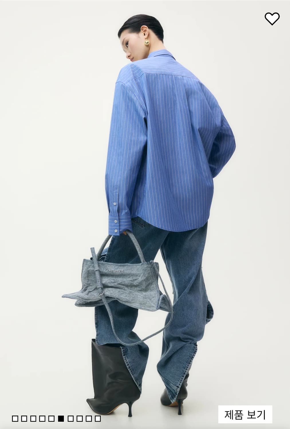 [새상품] H&M 글렌마틴스 숄더백 데님 상품이미지6