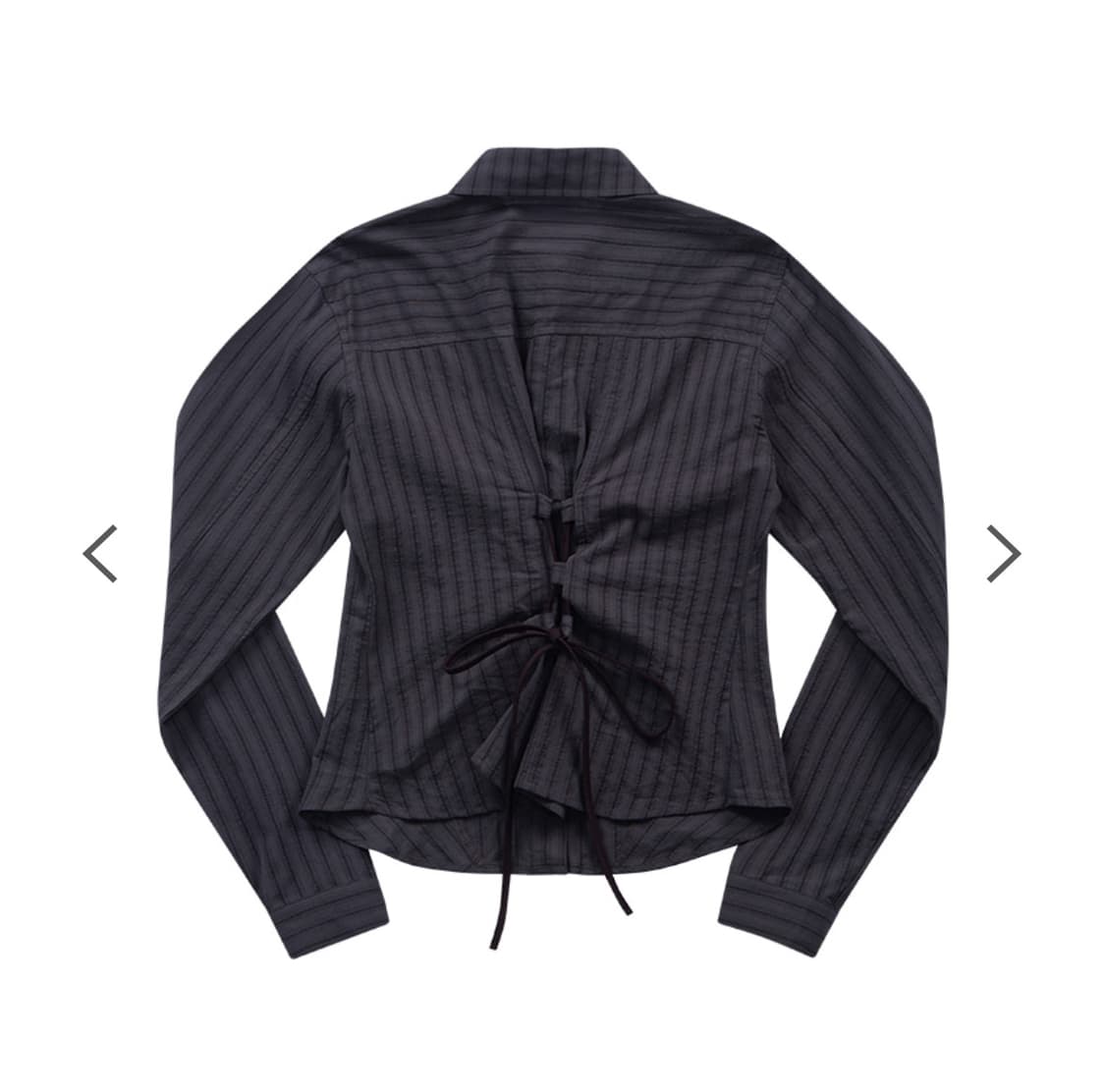 애즈온 NIKO CORSET SHIRT / DARK-PURPLE 상품이미지2