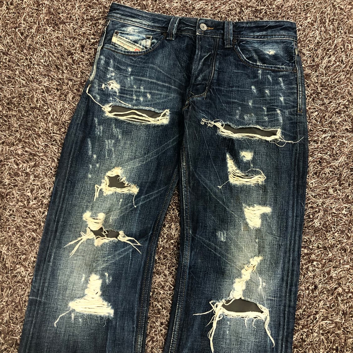 디젤 LARKEE 라키 디스 데미지 워싱 청바지 상품이미지2