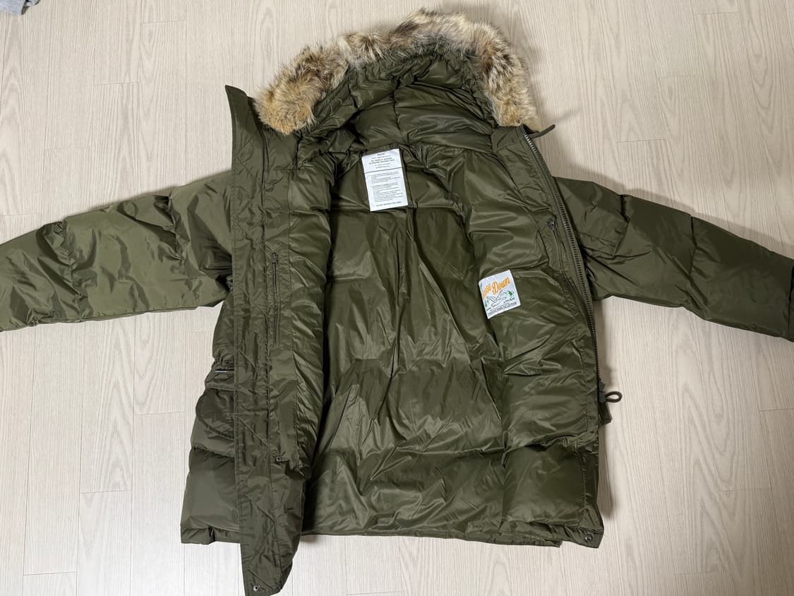 아웃스탠딩 N3B 구스다운 파카  올리브 M사이즈 상품이미지3