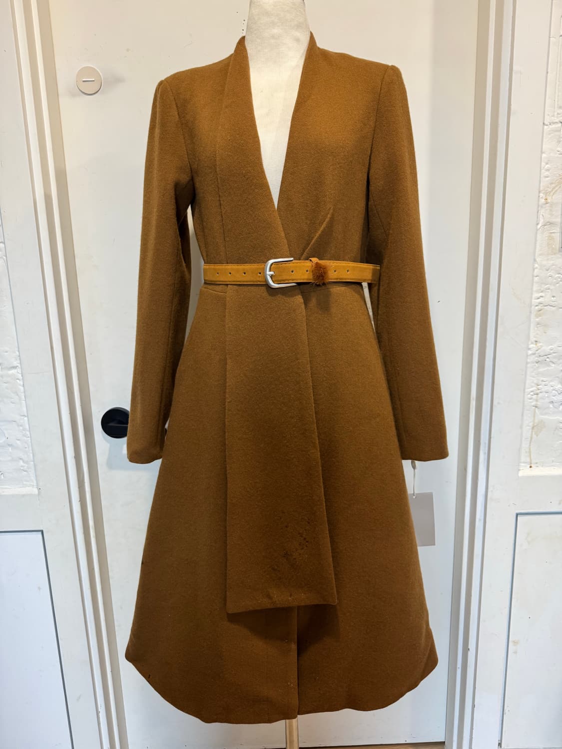 새상품 Lapla 라플라 머플러 코트 상품이미지4