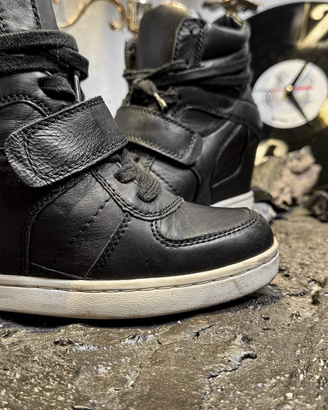 ASH – Leather High-top Wedge Sneakers 상품이미지6