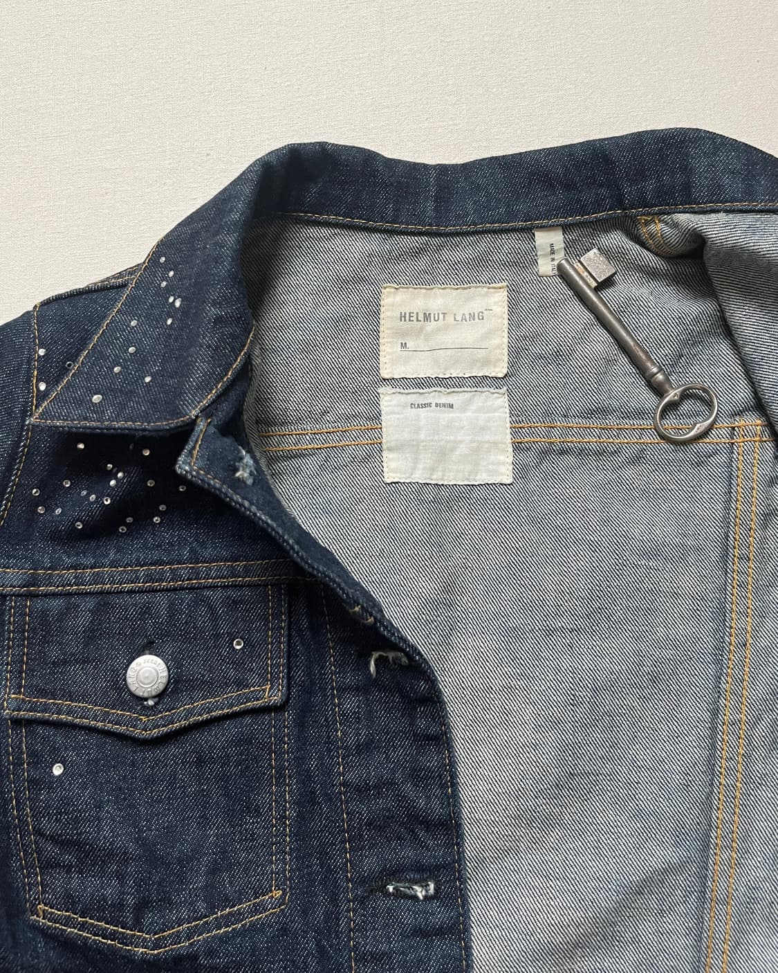 00s 헬무트랭 비즈 커스텀 데님자켓 helmut lang  상품이미지6