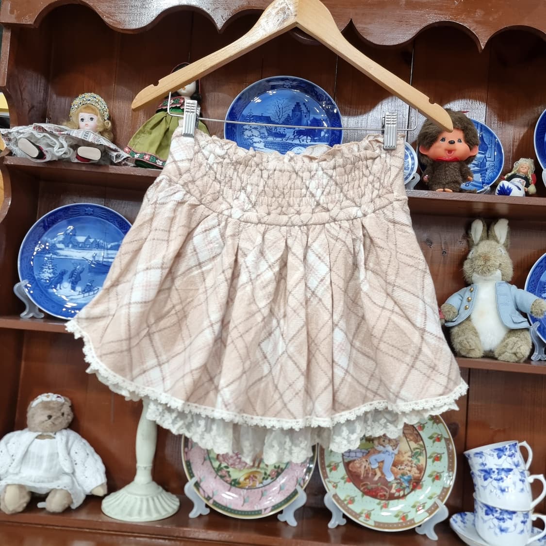 Liz Lisa 리즈리사 고전 딸초 아가일 레이스 큐롯 상품이미지6