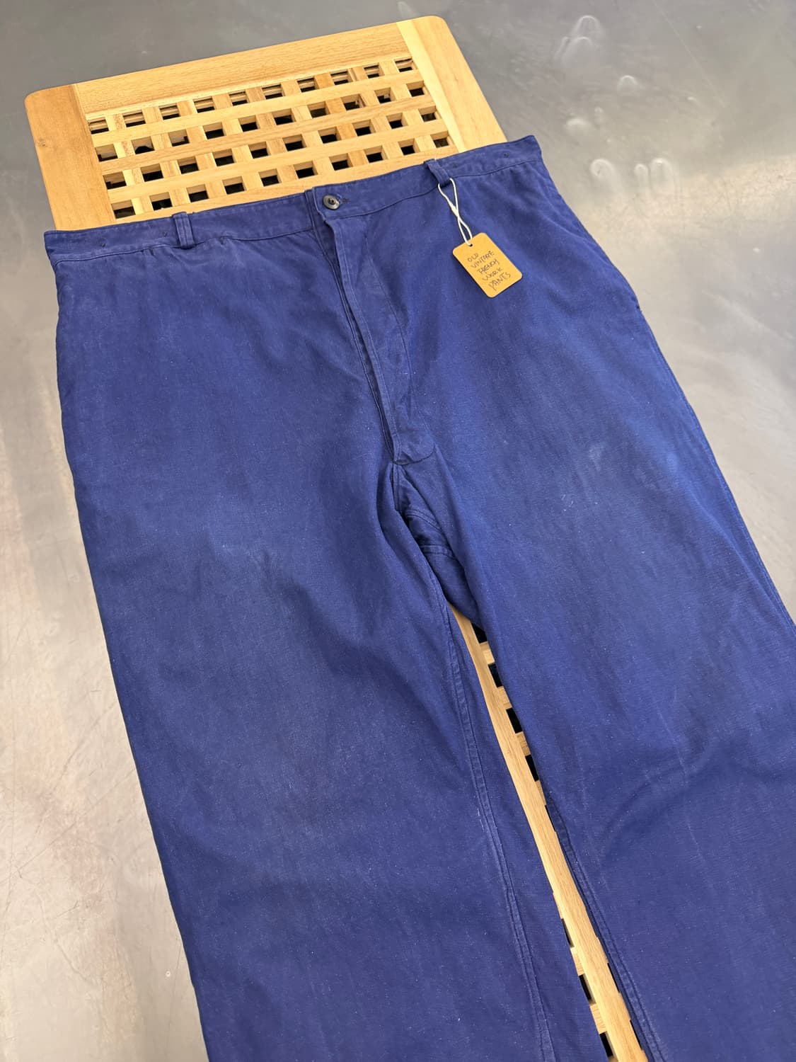 OLD EURO FADED WASHED NAVY 빈티지 프렌치워크팬츠 상품이미지5