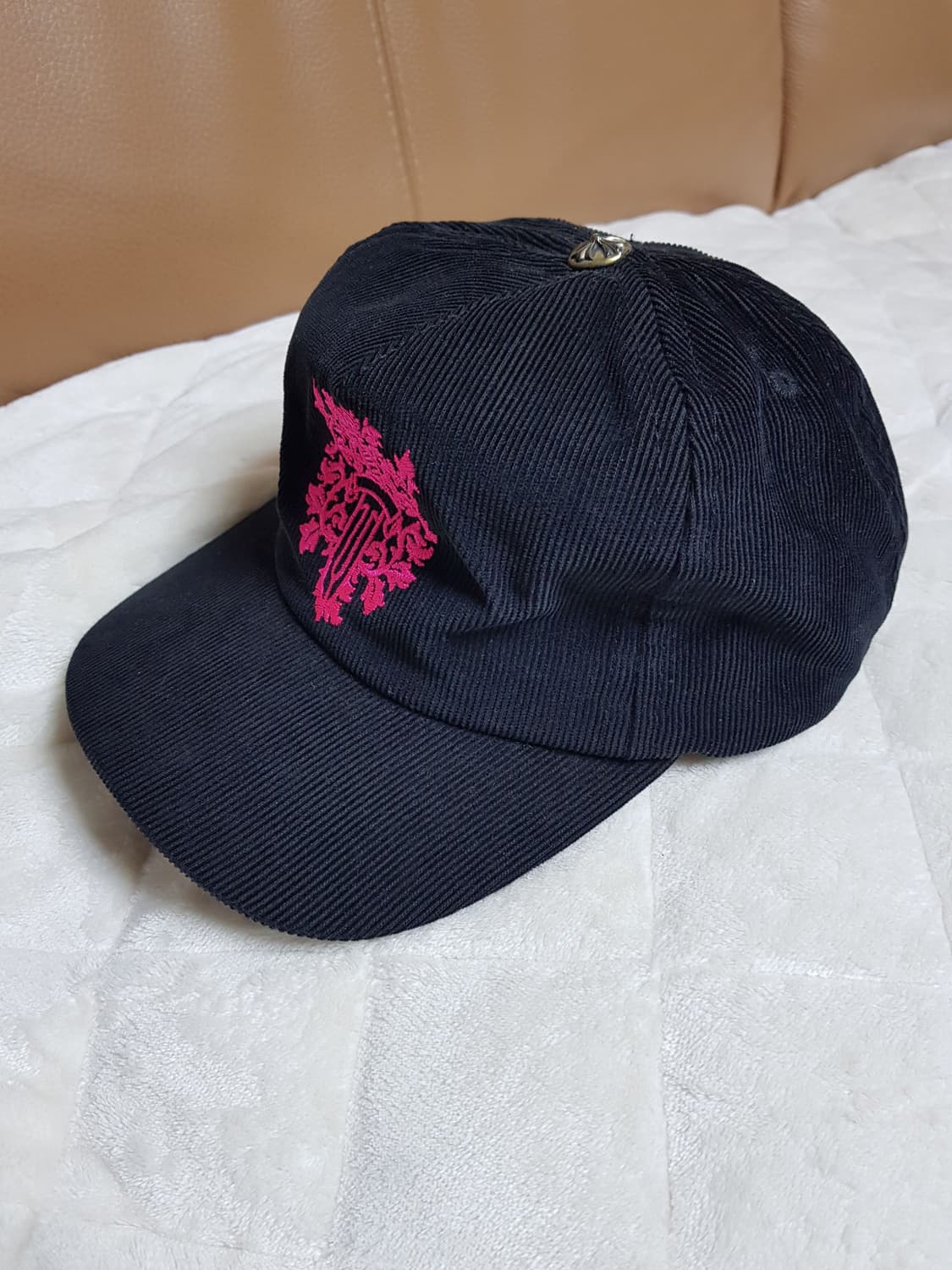 크롬하츠 대거 코듀로이 캡 모자 볼캡 블랙 상품이미지2