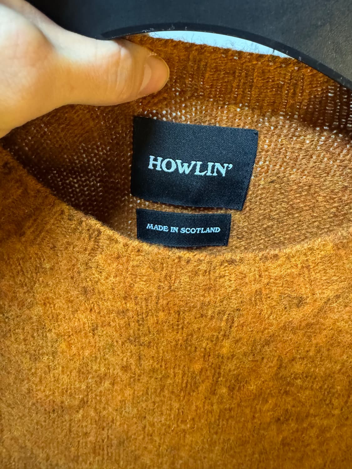 하울린 쉐기독 니트 오렌지  상품이미지2