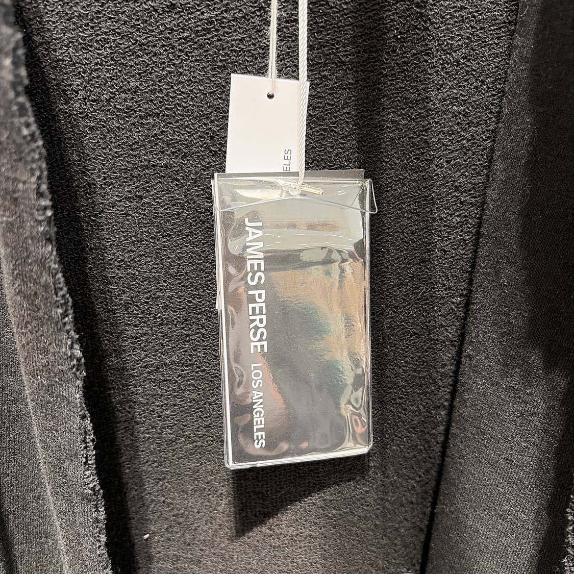 (정품/새상품) 제임스펄스 여성 블랙 프렌치 테리 후드 코트 상품이미지3