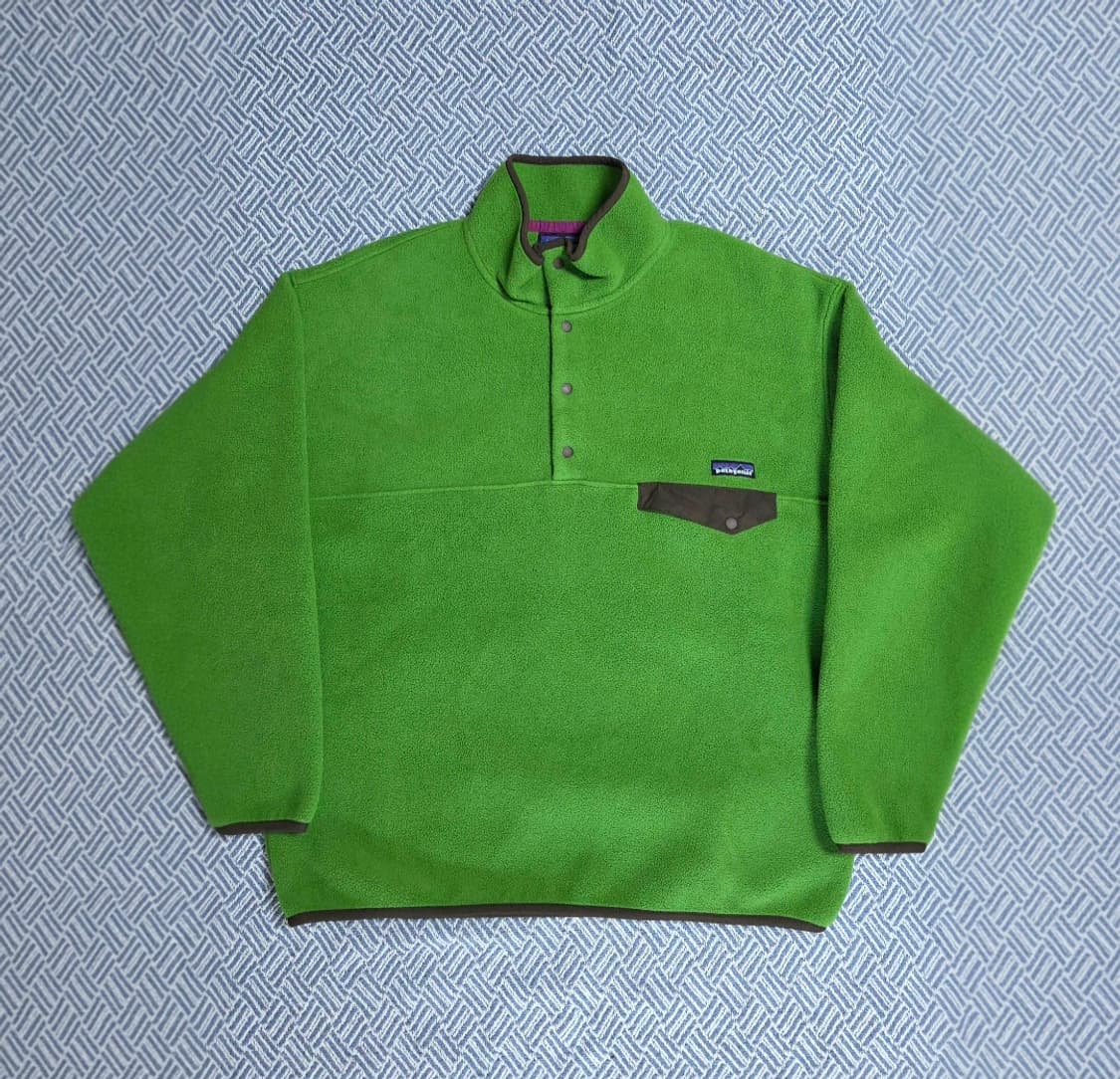 (L)파타고니아 라임그린 신칠라 플리스 상품이미지1
