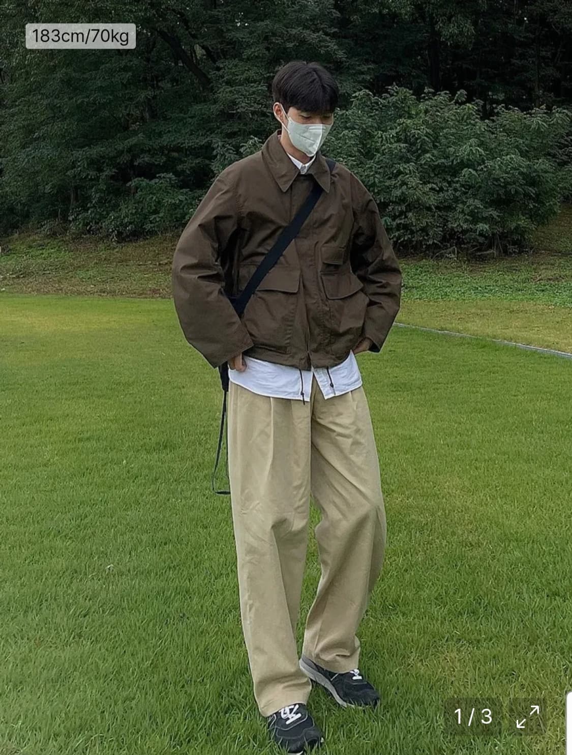 유니클로U 22FW 유틸리티 숏 블루종 (M) 상품이미지5