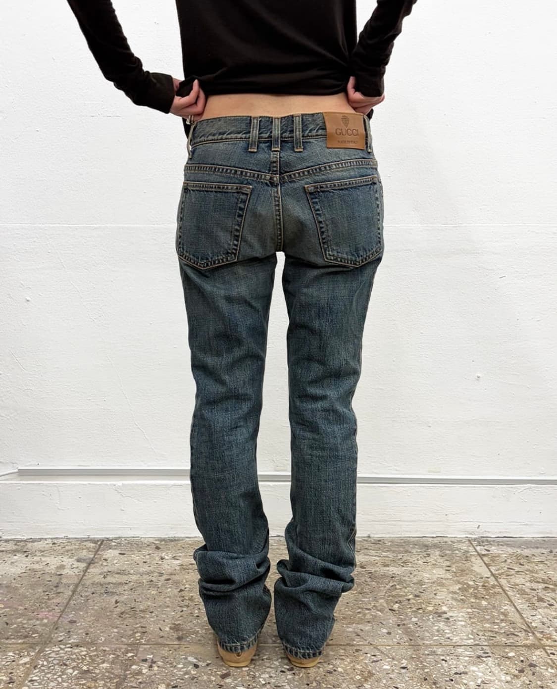 구찌 로우라이즈 스트레이트 팬츠 상품이미지3