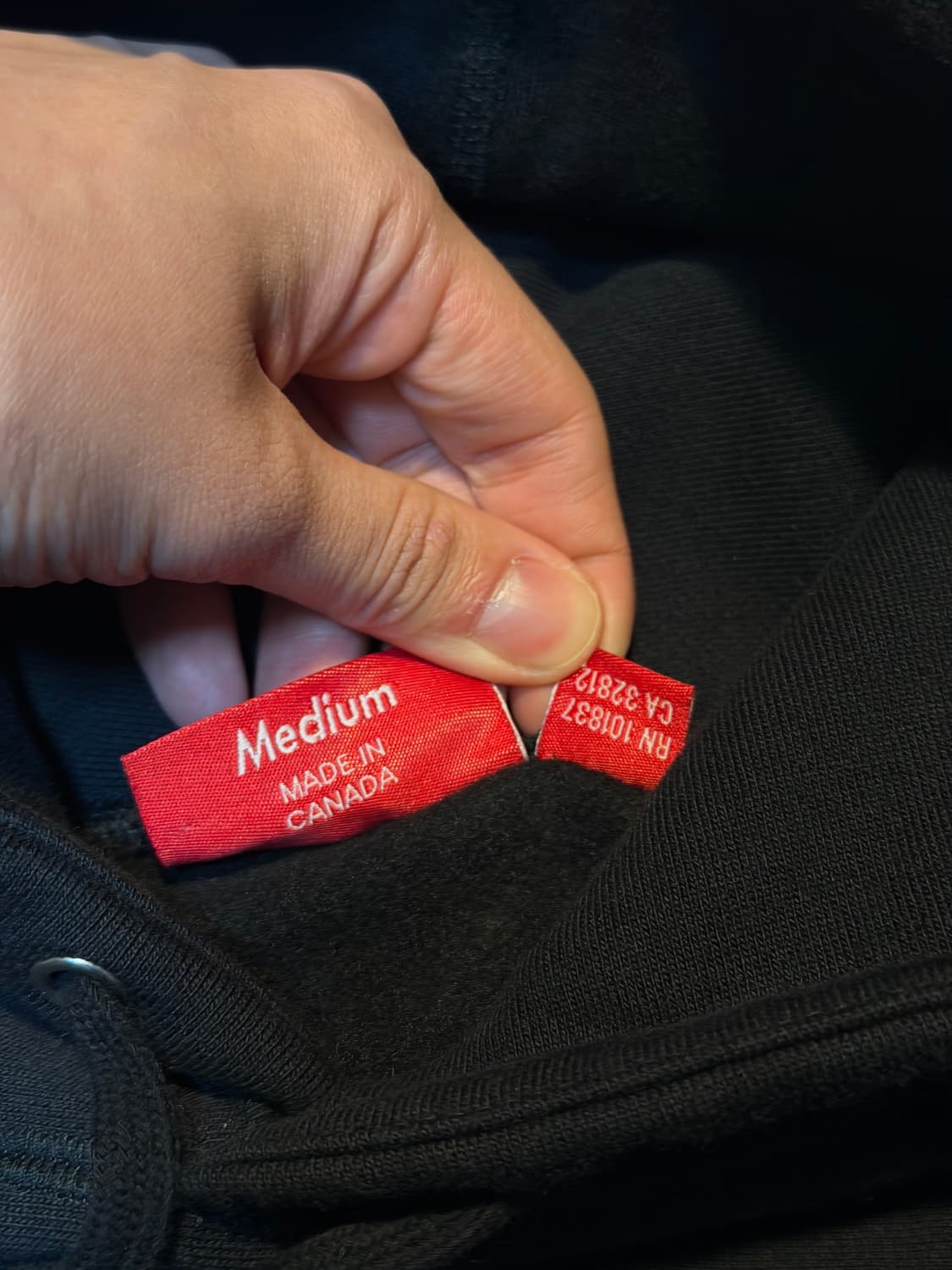 슈프림 17ss 셔닐 아크로고 후드티 블랙 상품이미지4