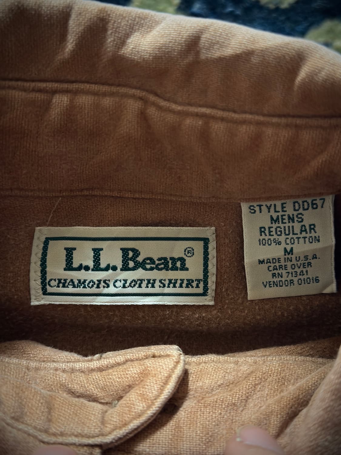 80s L.L.Bean USA Faded CHAMOIS Shirt 상품이미지10