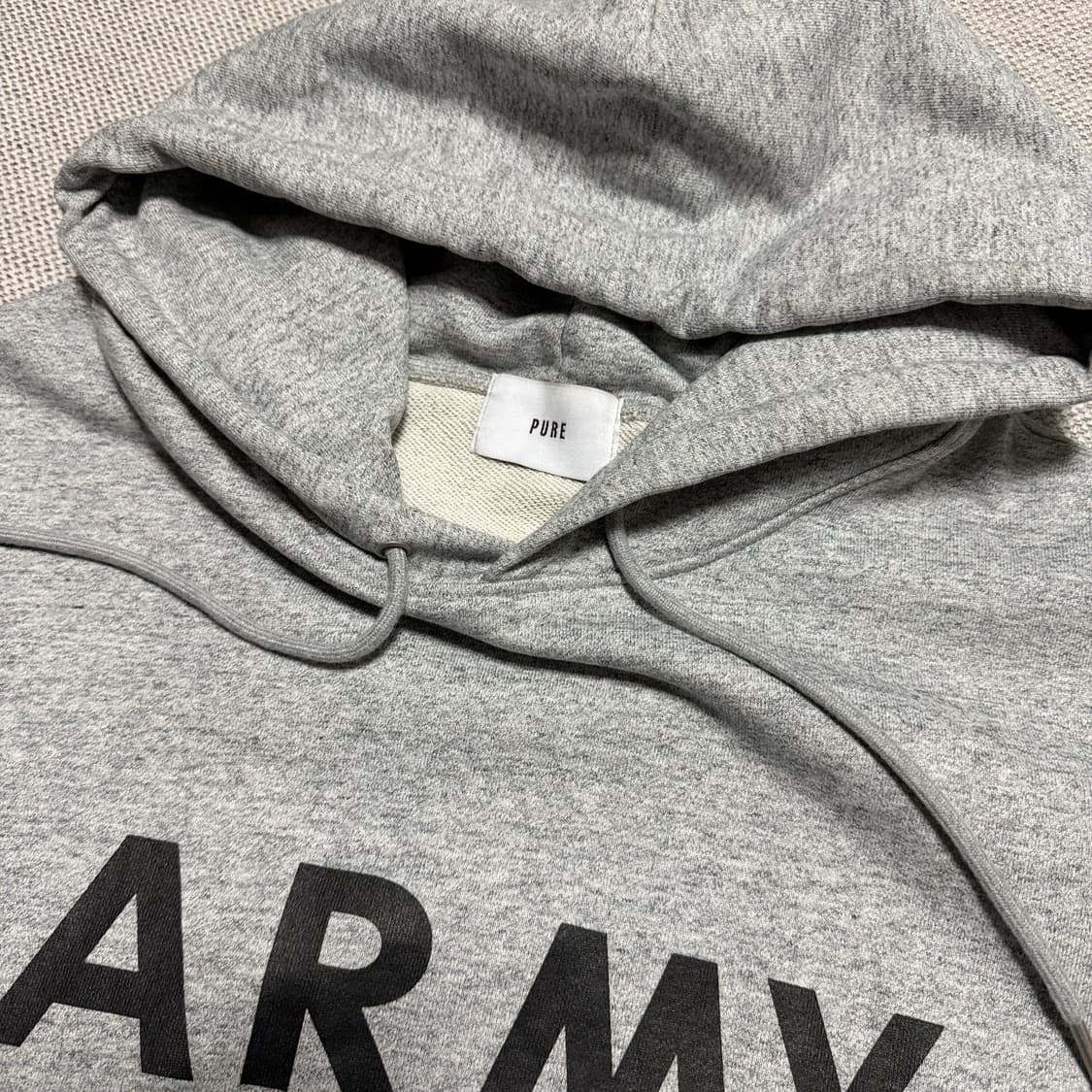 PURE ARMY 오버 후드티 상품이미지2