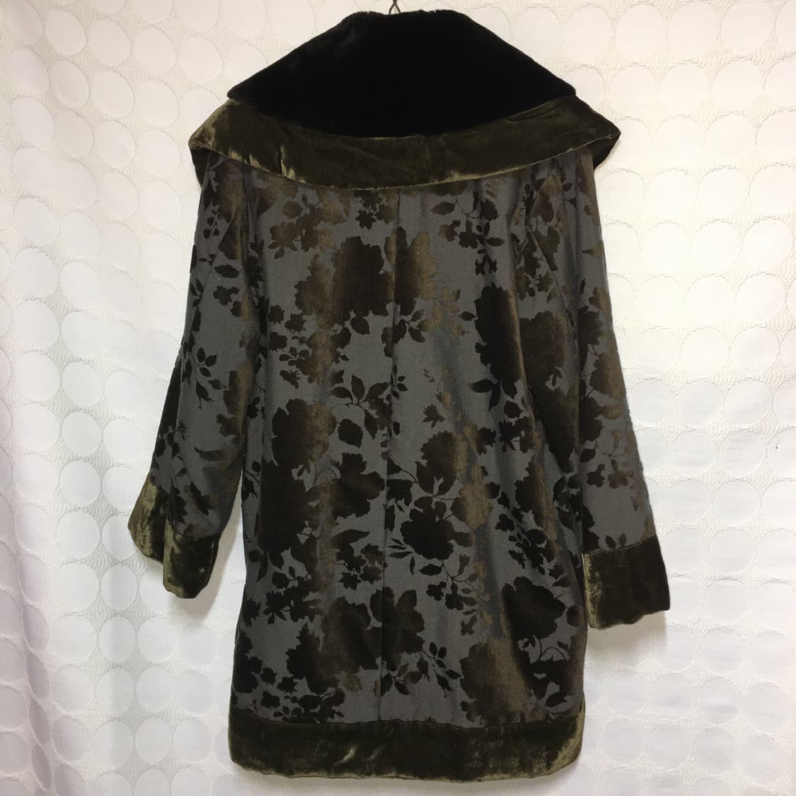 Kenzo 플로럴 벨벳 코트 상품이미지4