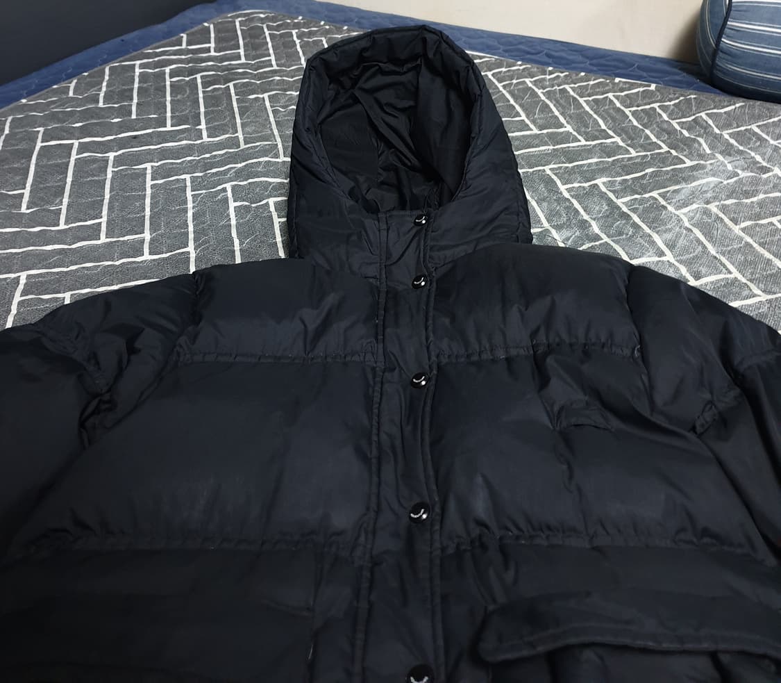 SFIT 덕화이버 다운 후드 패딩 블랙 (S) 상품이미지2