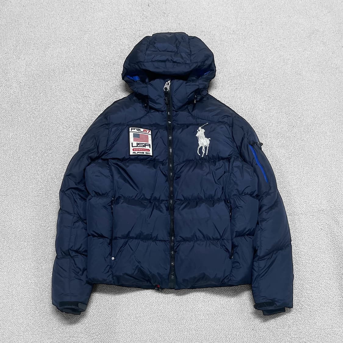 폴로 랄프로렌 치프키프 빅 포니 USA 다운 패딩 네이비 상품이미지1