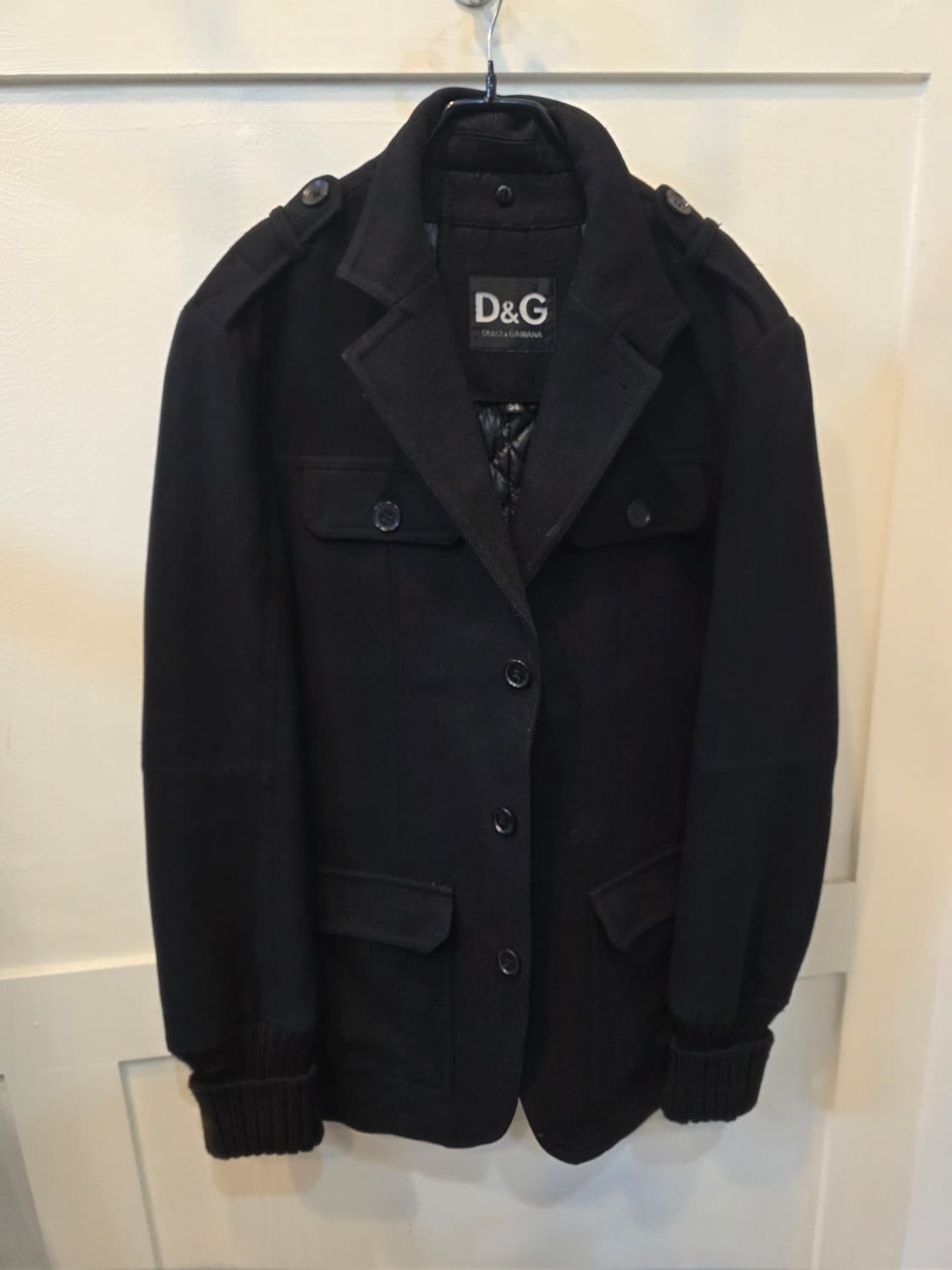 돌체앤가바나 D&G 블랙 울혼방코트 54 상품이미지2