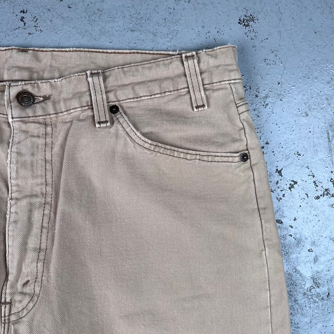 빈티지 리바이스 565 루즈핏 와이드 레그 데님 베이지 상품이미지5