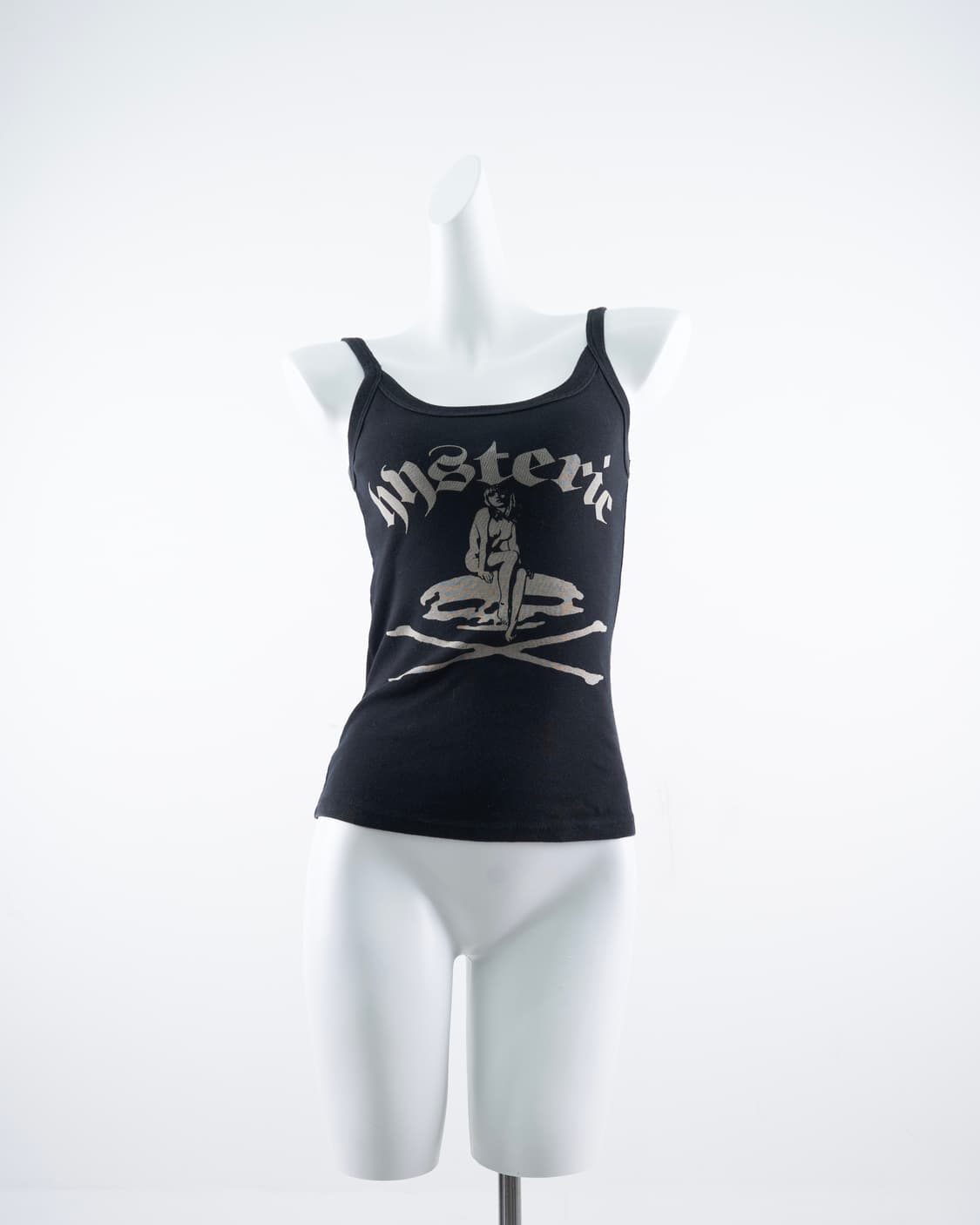 Hysteric Glamour 블랙 스컬 숏 슬립 상품이미지3