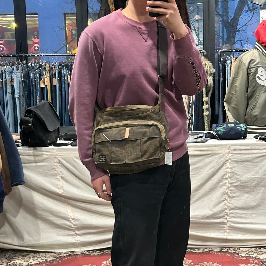 요시다 포터 타이거 카모 숄더백 크로스백 70주년 한정판 P65 상품이미지9