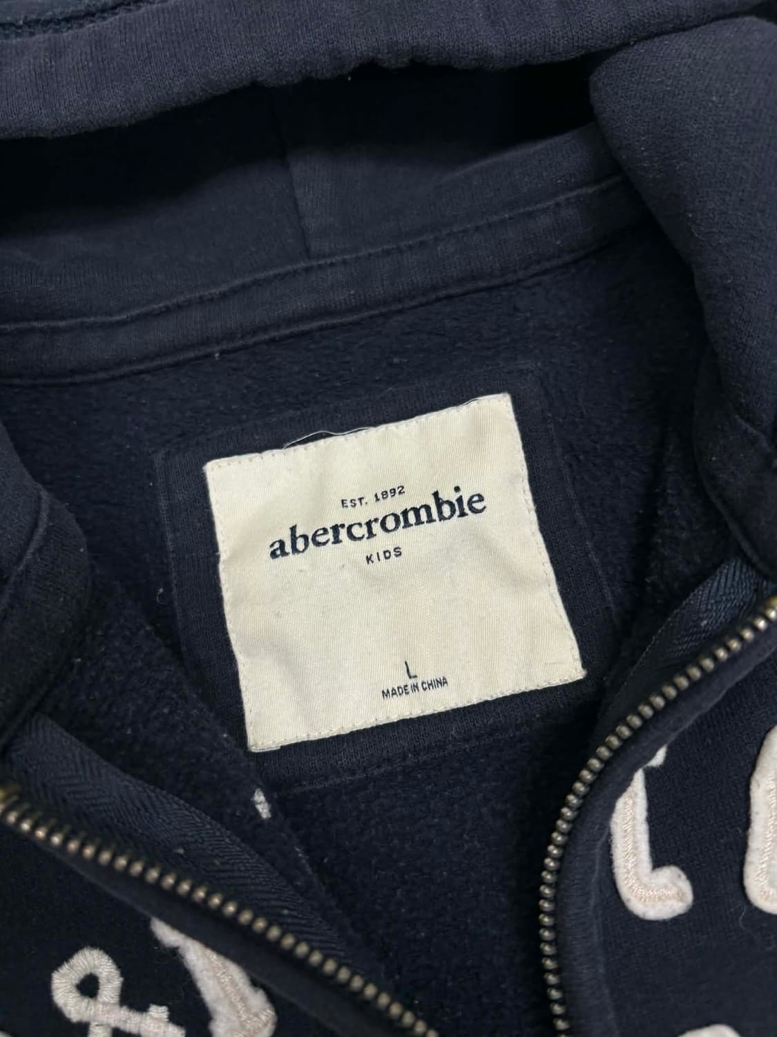 아베크롬비 y2k 여리핏 블랙 대장급 걸즈 후드집업 희귀져지(L) 상품이미지4